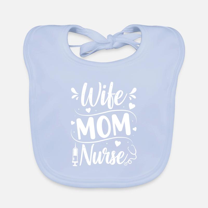 Ehefrau Mutter Krankenschwester Mom Medizin Baby Bio-Lätzchen