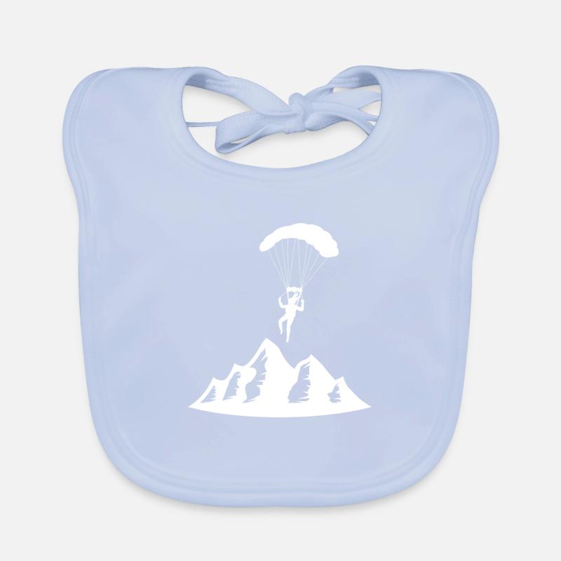 Paragliding Gleitschirmflieger Fallschirm Para Baby Bio-Lätzchen