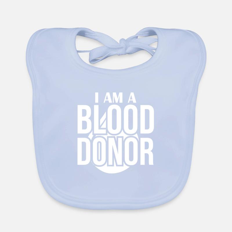 Blutspende Blutspenden Blutspender Baby Bio-Lätzchen