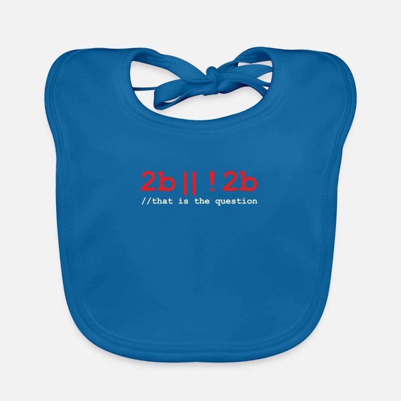 Programmierer Informatiker Computer Code - Baby Bio-Lätzchen - Pfauenblau