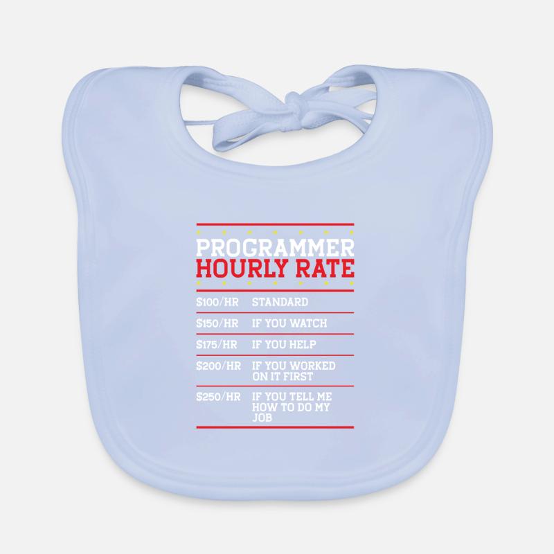 Programmierer Coder Code Computer Baby Bio-Lätzchen