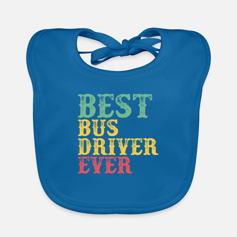 Bus driver Vocation Profession Work Gift Organic Baby Bibs