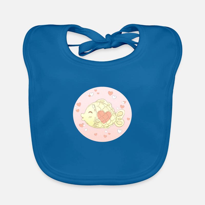 Pinker Fisch Baby Bio-Lätzchen