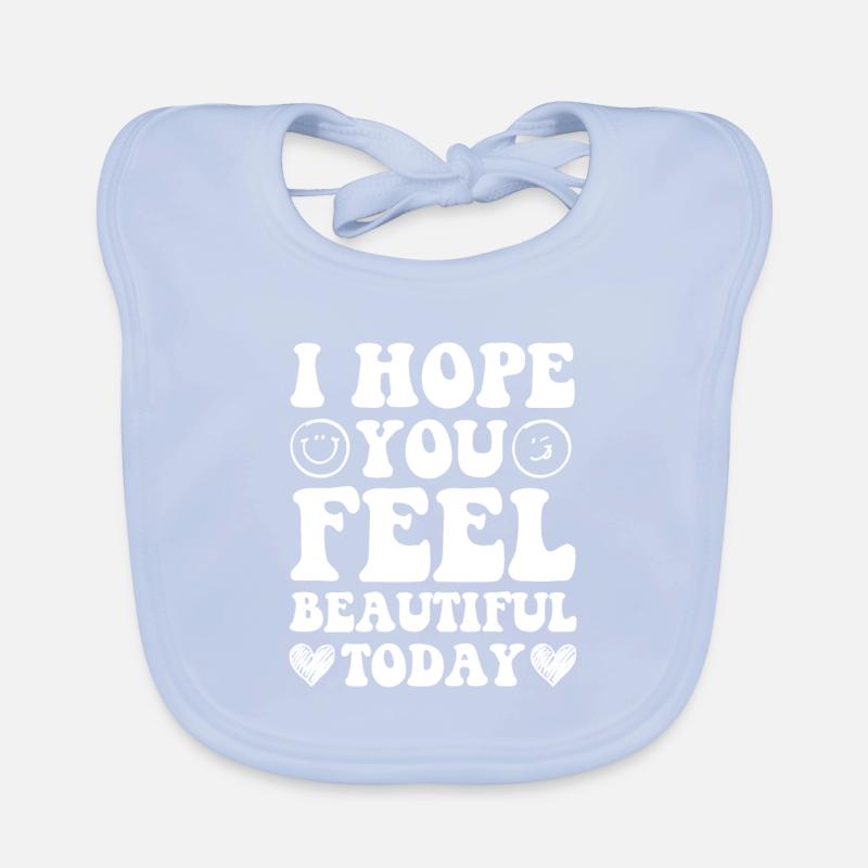 positive thoughts positive life Organic Baby Bibs