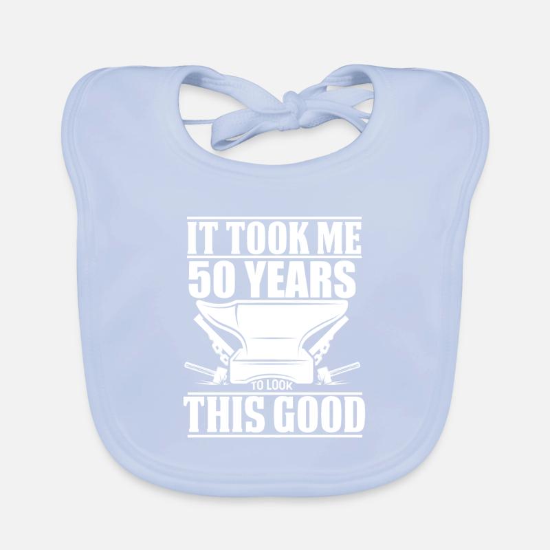 Forgeron de 50 ans 100% testé qualité et Bavoir bio Bébé