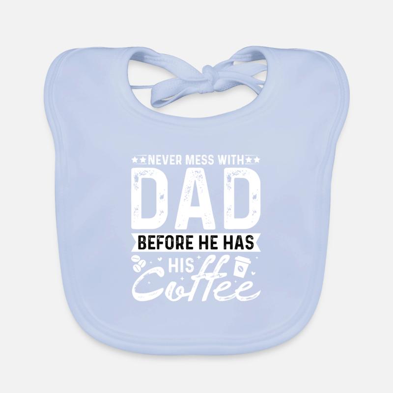 Welt bester Papa Vater Kaffee Paar Eltern daddy Baby Bio-Lätzchen