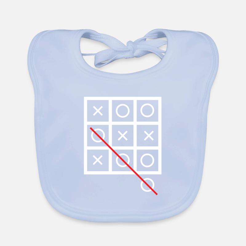 Tic tac toe Organic Baby Bibs