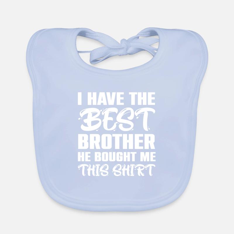Bruderherz Bester Bruder der Welt Geschenkidee Baby Bio-Lätzchen