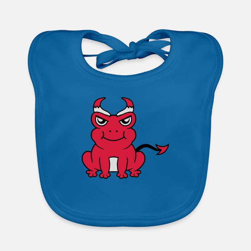 Démon grenouille Devil Horns Bavoir bio Bébé