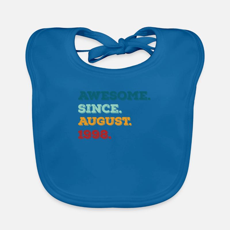 August 1998 - Birthday in August Organic Baby Bibs