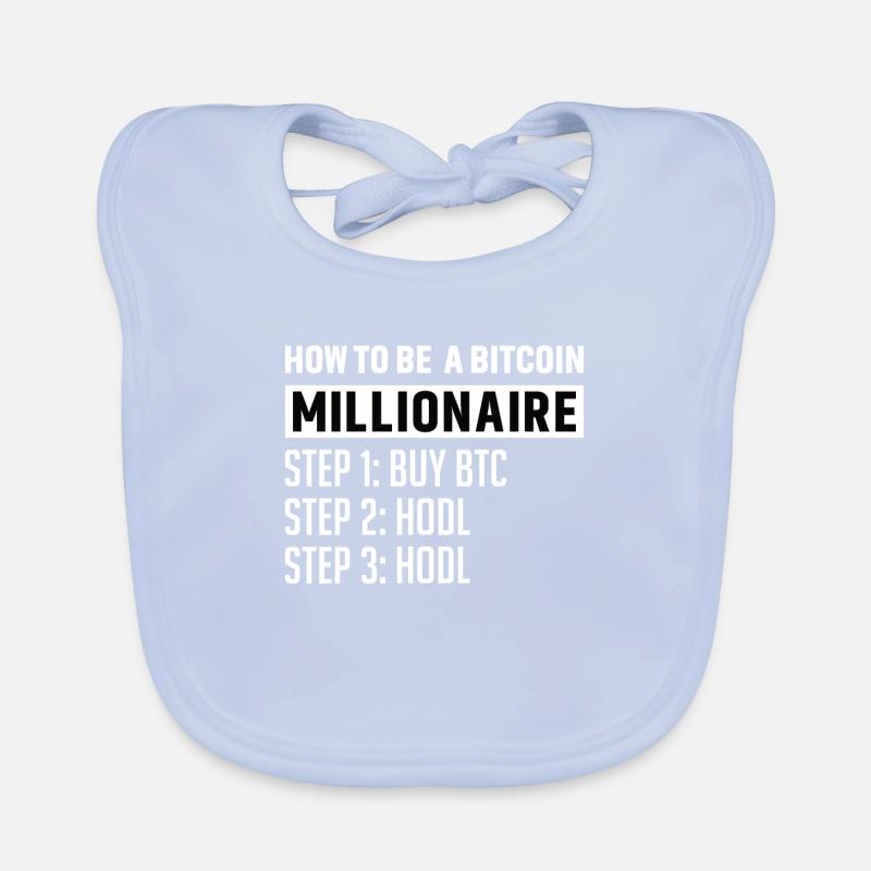 Bitcoin Plan B BTC Satoshi Krypto Hodl Maximalist Baby Bio-Lätzchen