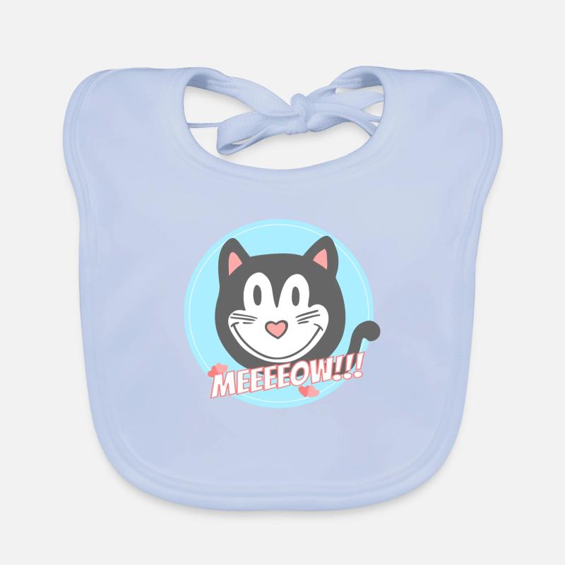 Chat, miaulement Bavoir bio Bébé