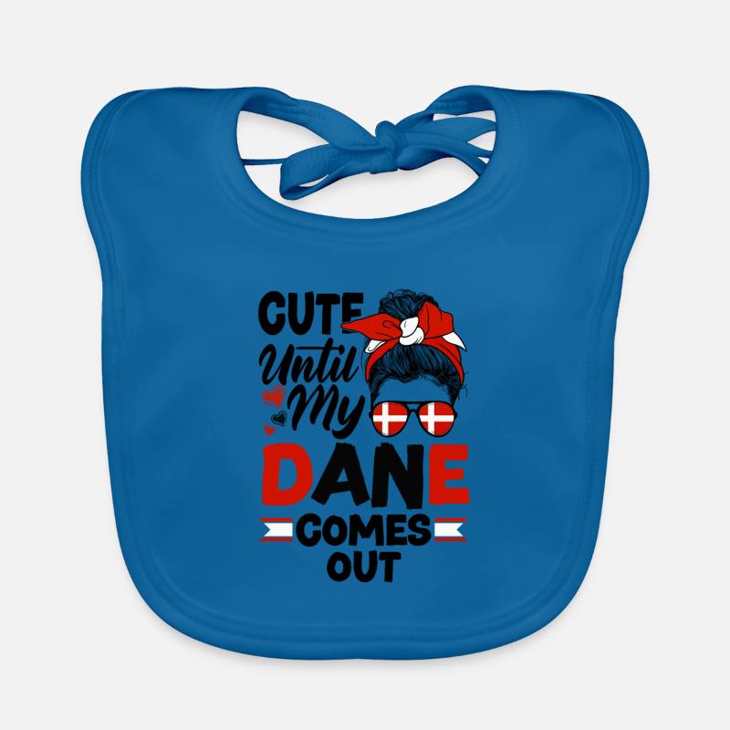 Danemark drapeau danois mignon jusqu’à ce que mon danois sorte Bavoir bio Bébé