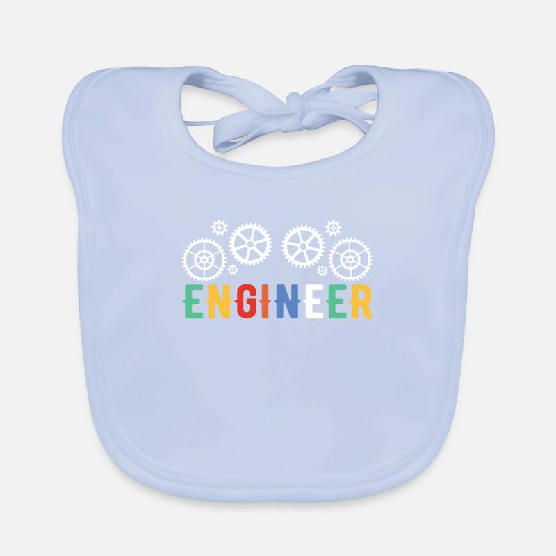 Engineer Brain Mechanical Engineering Electrical Engineering Math Organic Baby Bibs