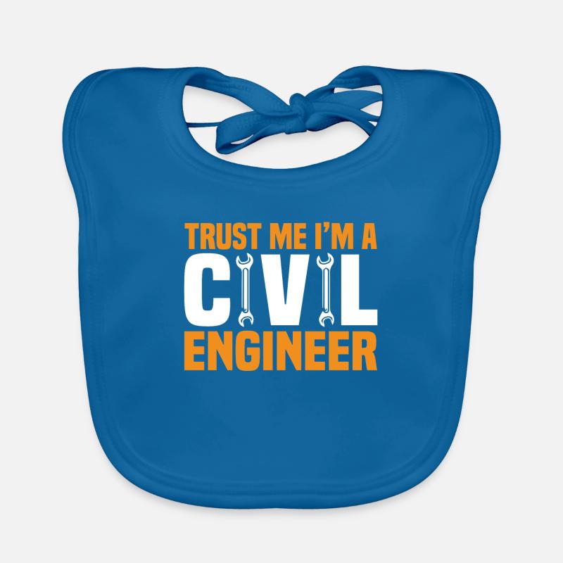 Civil Engineer Bridge Construction Statics Structural Engineer Organic Baby Bibs