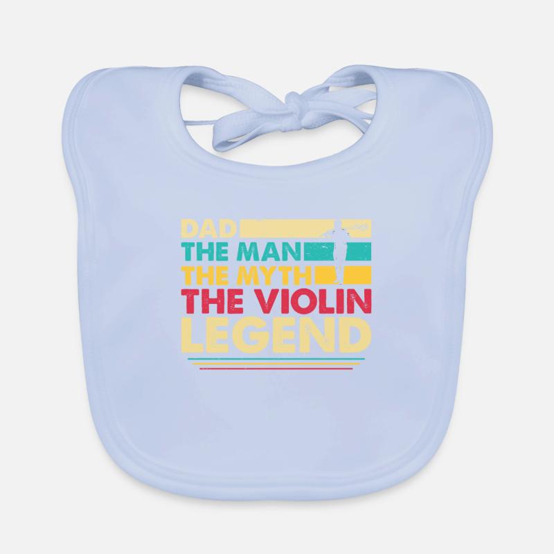 Violon Père Violoniste Cordes Papa Bavoir bio Bébé