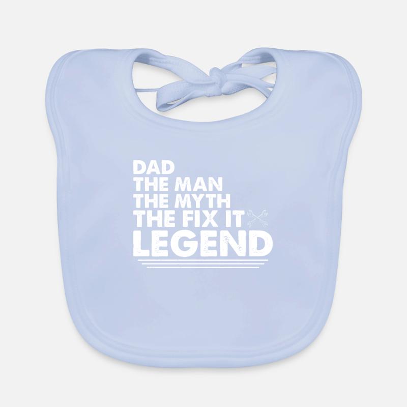 Father Tinkerer Do-it-yourselfer Organic Baby Bibs