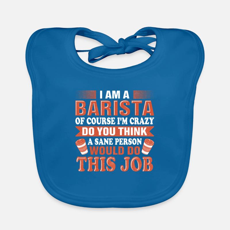 Fier Barista Profession Café Restauration Espresso Bavoir bio Bébé