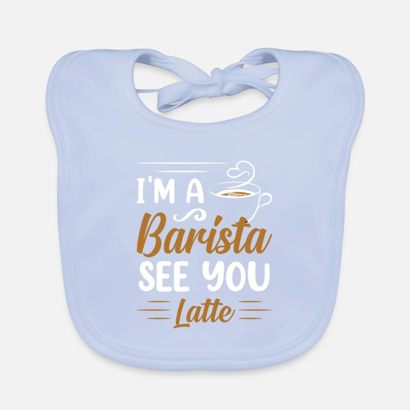 Fier Barista Profession Café Restauration Espresso Bavoir bio Bébé