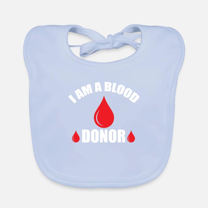 Blutspende Blutspenden Blutspender Baby Bio-Lätzchen