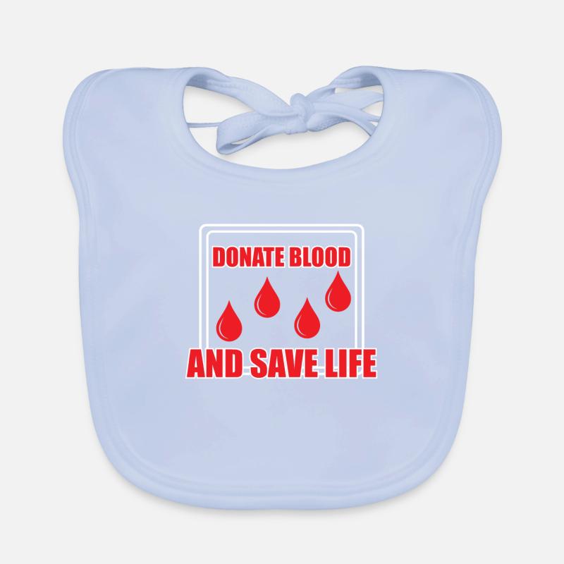 Blutspende Blutspenden Blutspender Baby Bio-Lätzchen
