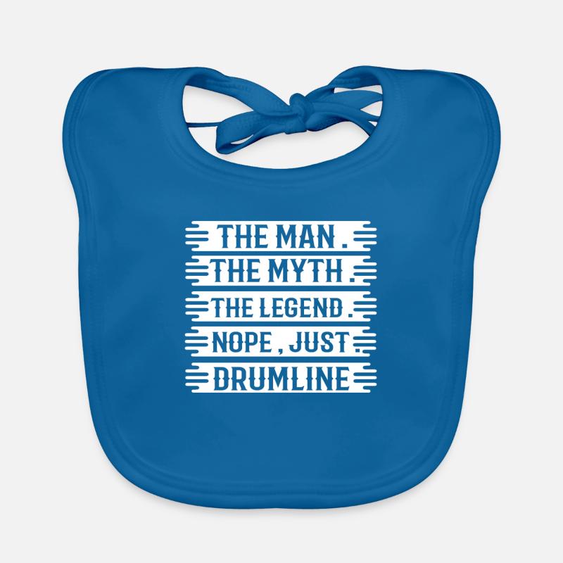 Drumline - Drummer - Drum - Drummer - Funny Organic Baby Bibs