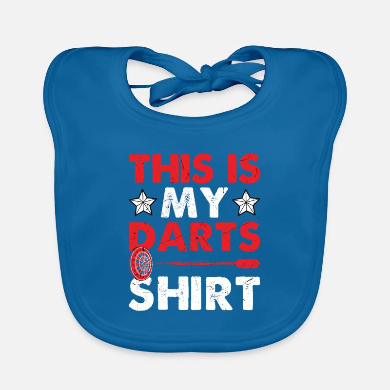 Funny Dart Saying Dartboard Darts Gift Organic Baby Bibs