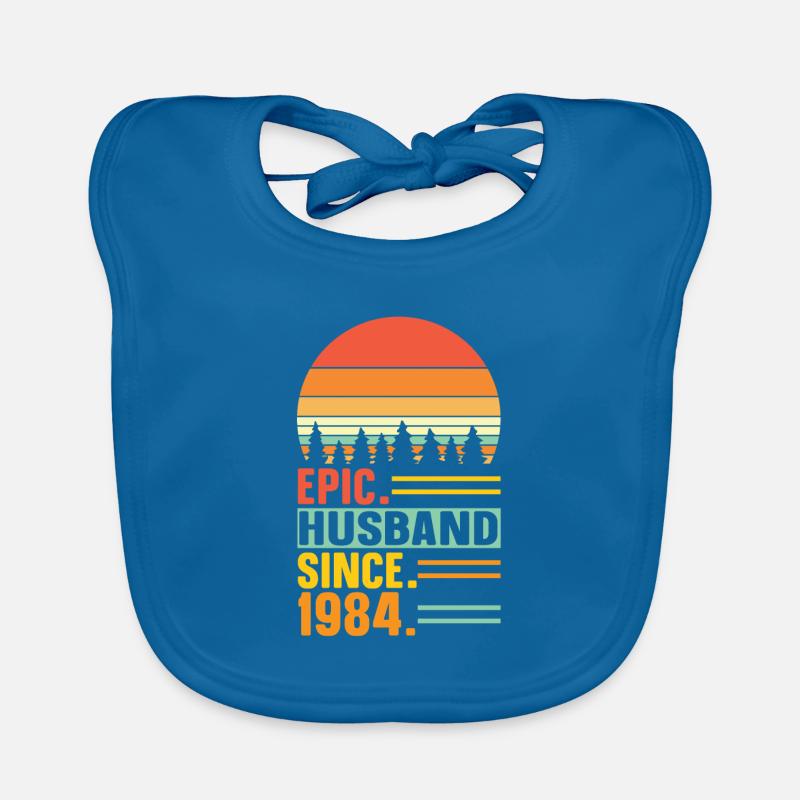 Bester Ehemann seit 1984 - Jahrestag Geschenk Baby Bio-Lätzchen