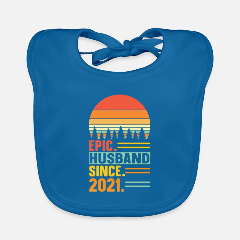 Bester Ehemann seit 2021 - Jahrestag Geschenk Baby Bio-Lätzchen