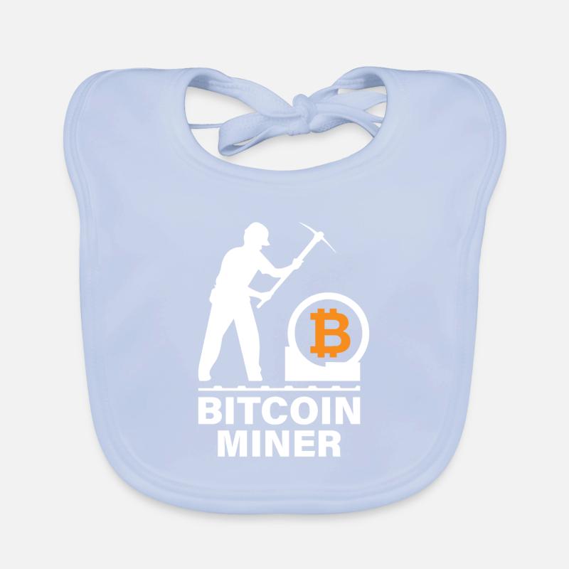 Bitcoin BTC Satoshi Miner Mining Maximalist Baby Bio-Lätzchen