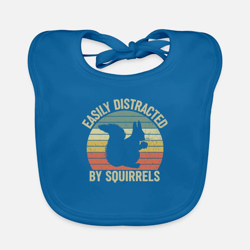 Squirrel lover rodent funny Organic Baby Bibs