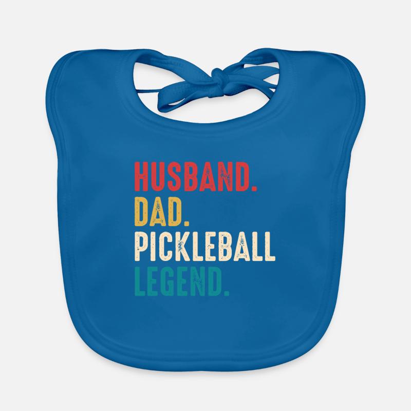 Best Pickleball Daddy Ever - Pickleball Father Organic Baby Bibs