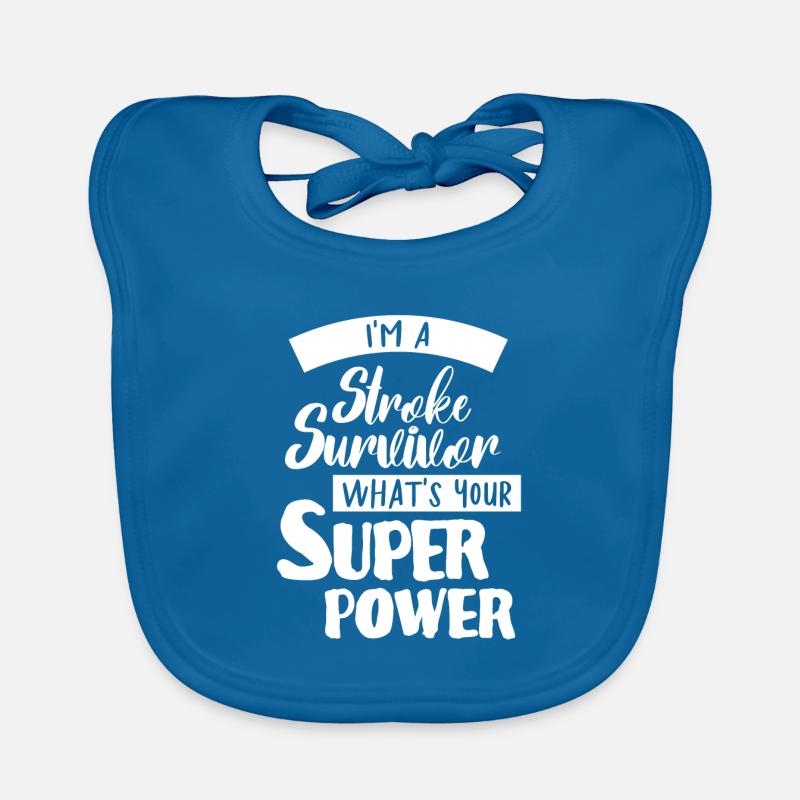 I survived a heart attack Organic Baby Bibs