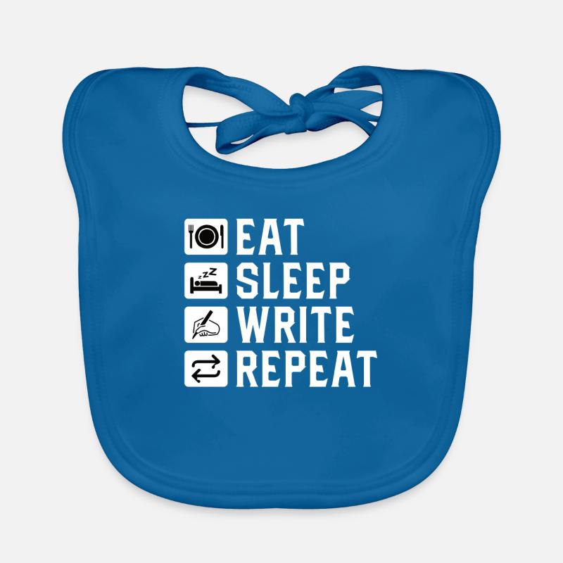 Writer Author Book Writing Novelist Organic Baby Bibs
