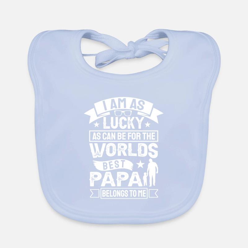 Welt bester Papa Vater Paare Paar Eltern Dad daddy Baby Bio-Lätzchen