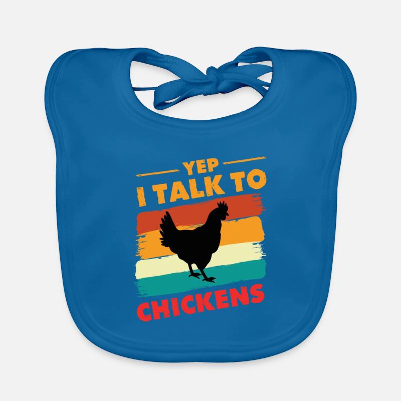 Chicken Chicken Farmer Chicken Breeding Gift Organic Baby Bibs