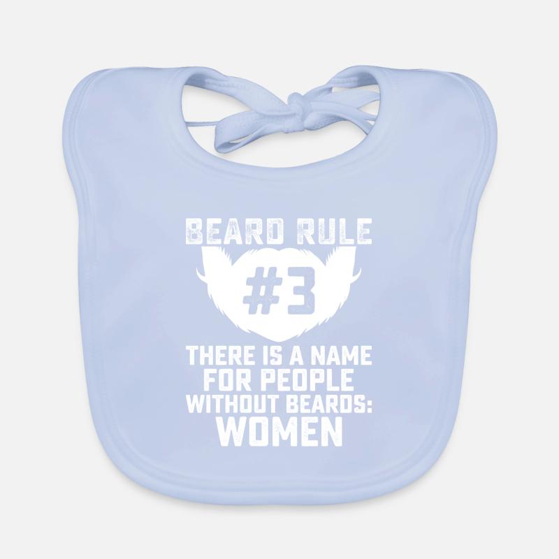 Full beard and beard bearer Beard hair Moustache Organic Baby Bibs