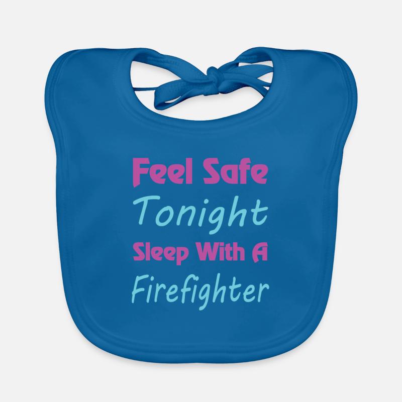 Feuerwehr Brandbekämpfung Geschenk Feuerwehrmann Baby Bio-Lätzchen