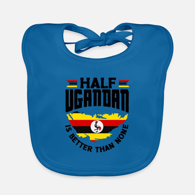 Ouganda Ouganda Citation du drapeau ougandais Bavoir bio Bébé
