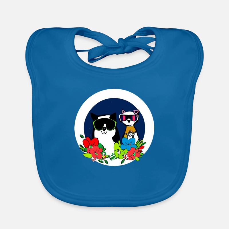 Katzen beste Freunde Baby Bio-Lätzchen