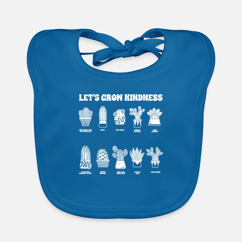 Awesome Let's Grow Kindness For Succulent Cactus Baby Bio-Lätzchen