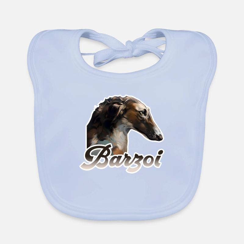barzoi Barzoï lévrier russe Bavoir bio Bébé