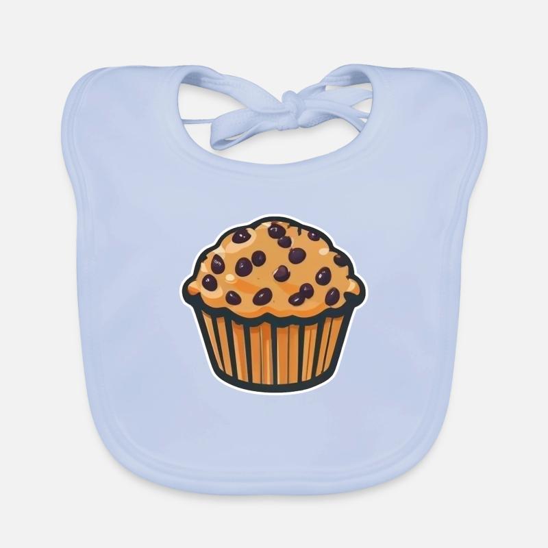 Chocolate Nugget Muffin Organic Baby Bibs