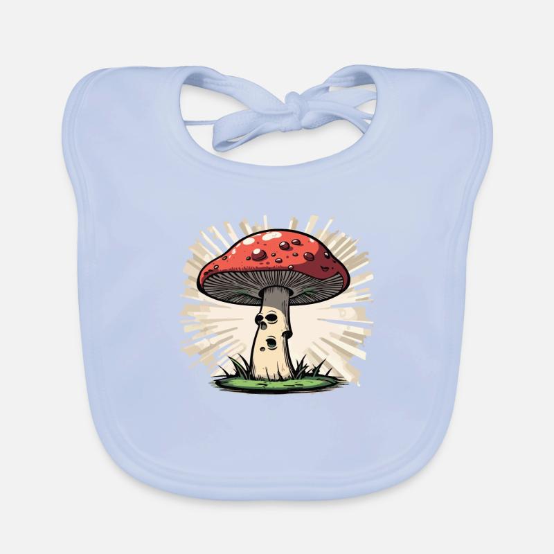 Fly agaric Organic Baby Bibs