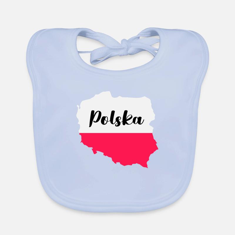 Poland Polska Organic Baby Bibs