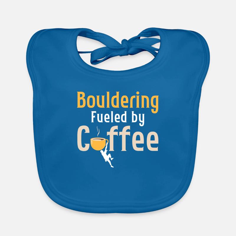 Bouldering Fueled By Coffee Climbing Boulder Organic Baby Bibs