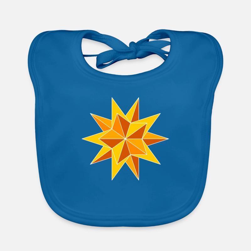 Poinsettia Organic Baby Bibs