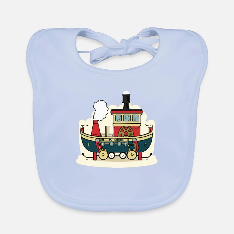 Bateau farfelu Bavoir bio Bébé