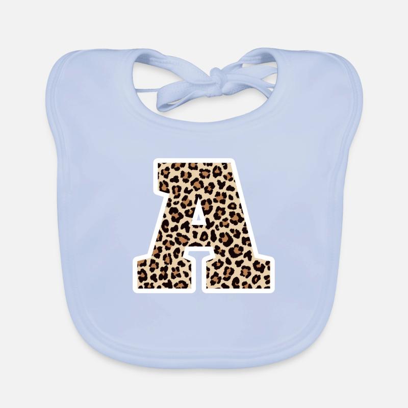 bokstav A leopard mønster - bursdagsgave idé Økologisk babysmekke