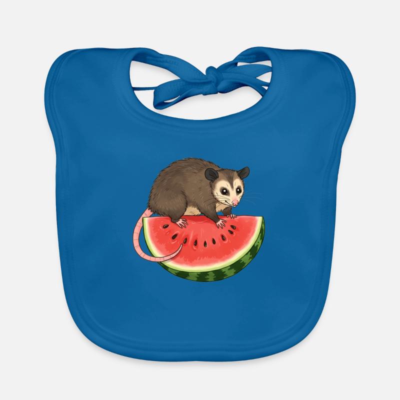 Opossum à la pastèque Bavoir bio Bébé
